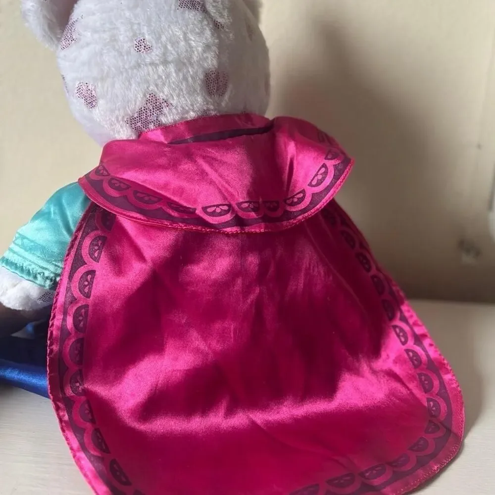 Build-A-Bear, pink tiara bear with Anna/Frozen outfit, BABW